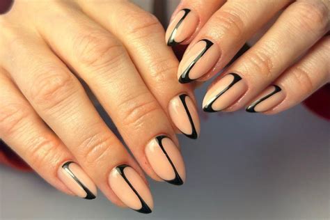 edgy black nail polish